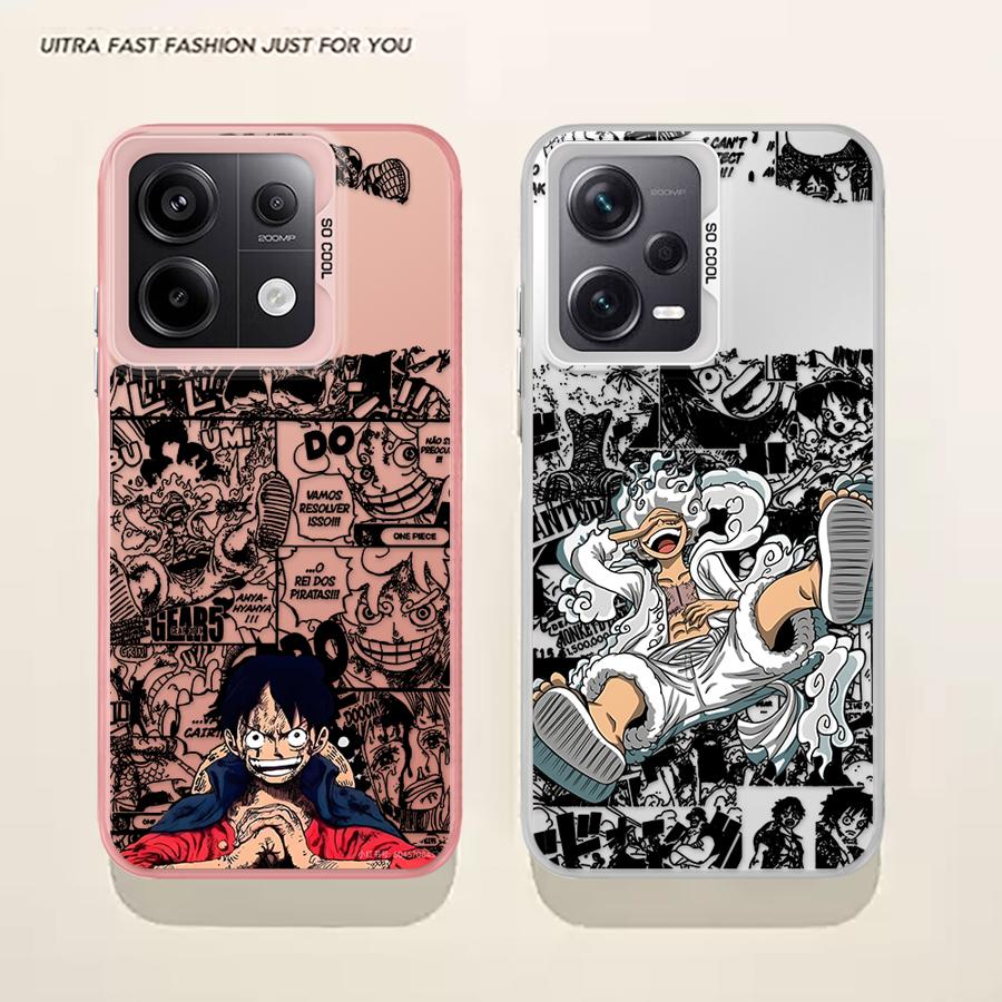 Jednodílný Anime P-Piece Pouzdro na telefon pro Xiaomi Redmi Note 13 Pro 12 11Pro 10 10S 11S 12S 12 14 Pro Plus 10Pro Kryt
