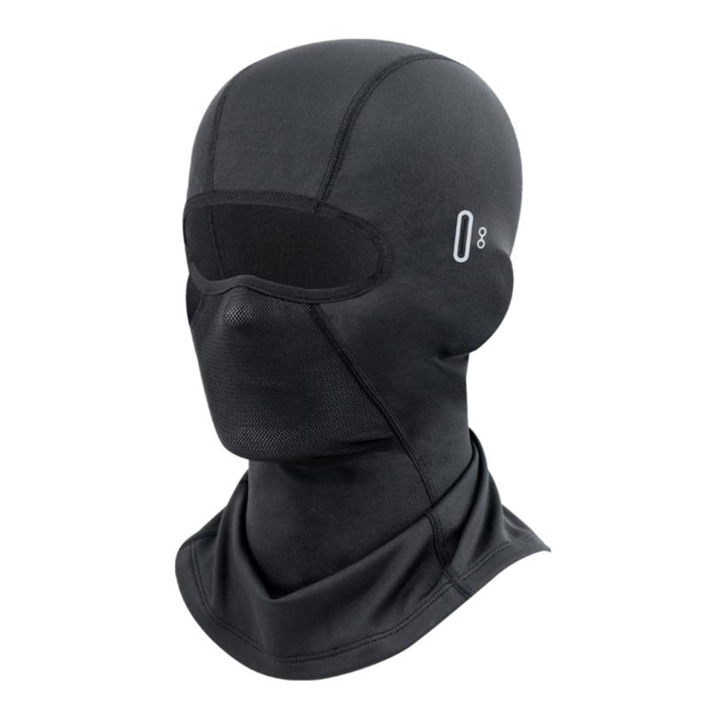 Winter Windproof Fleece Ski Mask Balaclava Headwear Motorcycle Thermal Face Mask Bandanas Sport Full Face Cover Scarf чёрный