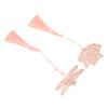 2pcs  Gold Hollow Bookmark with Elegant Tassels Beautiful Stainless Steel Plating Metal Bookmark