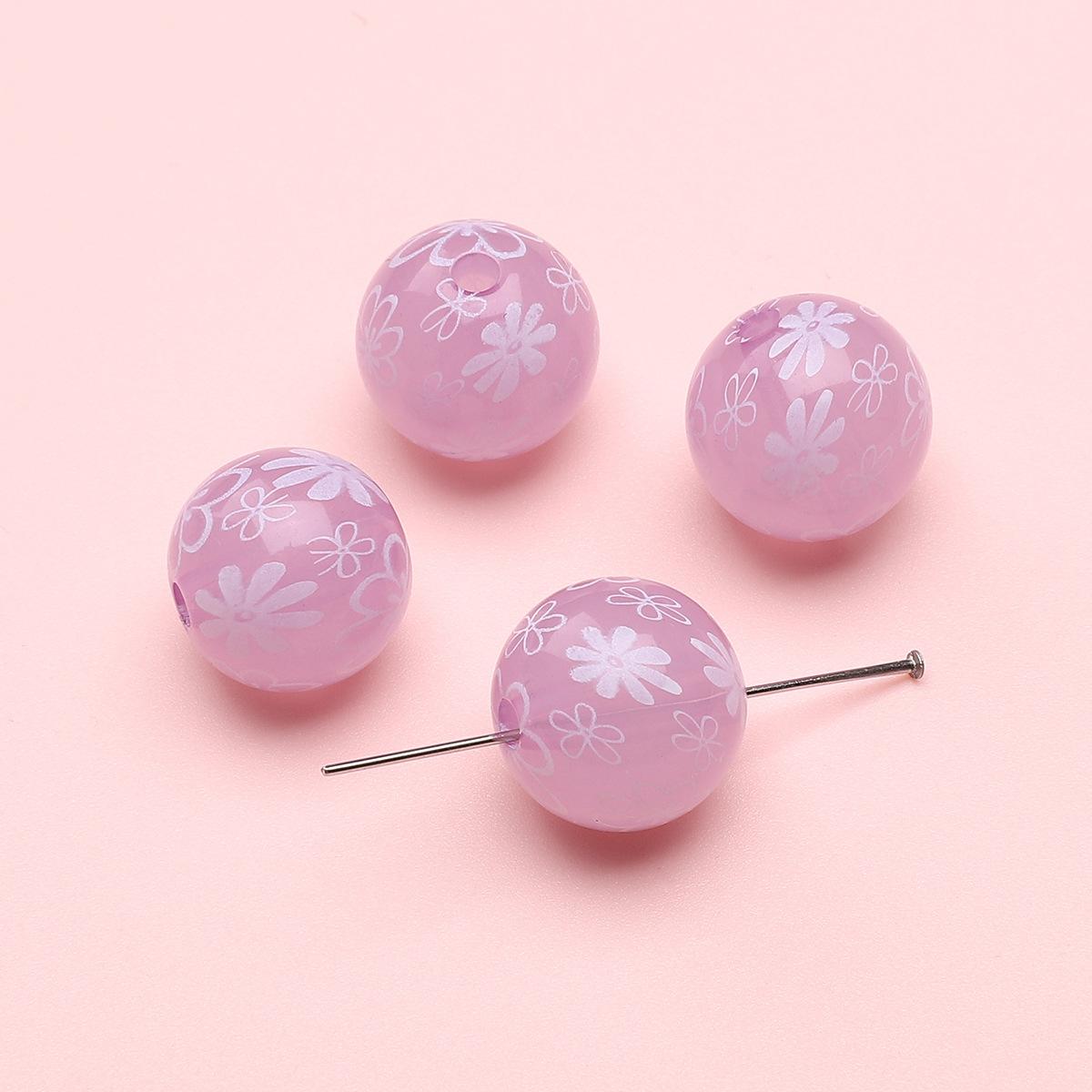 

Бусины для браслетов ручной работы Акриловые печатные бусины Мультяшные бусины Браслет ручной работы своими руками Бусины-россыпи Браслет-подвеска Бусины-граффити Ювелирные аксессуары 2pcs x 1 bag