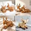 Giocattolo Cervo di Peluche con Cotone PP per Regalo di Compleanno per Bambini e Decorazione per la Casa