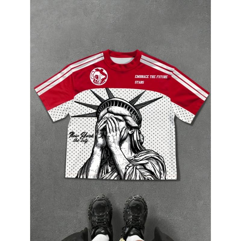 2025 Summer New Sporty, Casual and Fashionable Outdoor 3D Digital Printed Soft Comfortable and Breathable Men's T-shirt