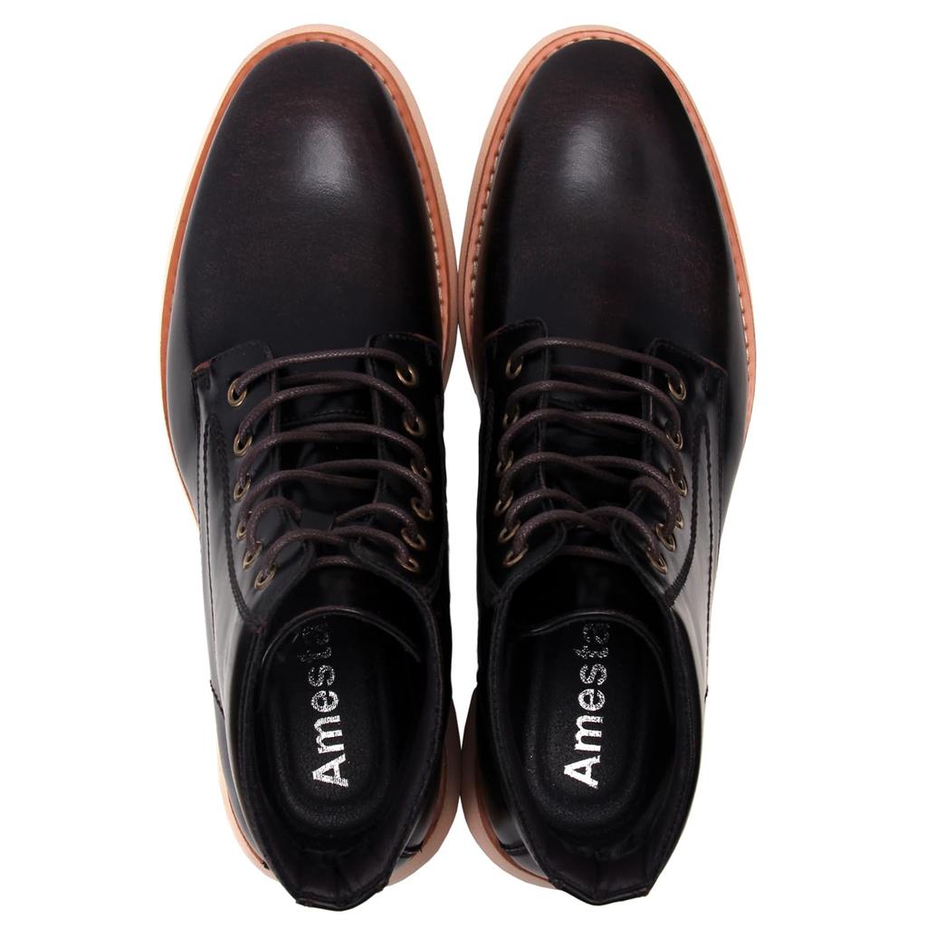 AmeStar Leather Boots with Waterproof Lightweight Perfect for Outdoor Fall and Warm and Sizes Size Men's Midsole, Non-Slip Sole, Design, Activities,