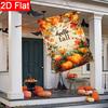 2D Flat - 2D Flat Thanksgiving Pumpkin Maple Leaf Hazelnut Autumn Garden Flag 4 (1) Outdoor Garden Flag Double-Sided Home Decoration Courtyard Decora
