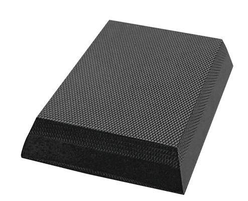 Knöchel Erholung Propriozeption Professionell Studio Übung Benutzerdefiniertes Logo Hohe Elastizität Leistung Trapezoid TPE Balance Pad 30*21*6cm schwarz