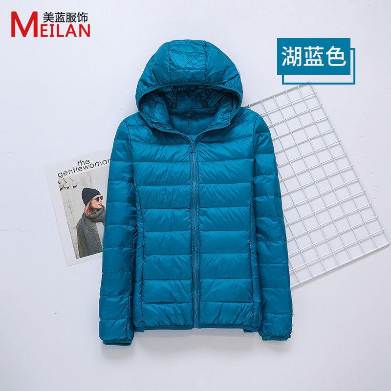 Down jacket women's new short light and thick warm and slim fashion jacket