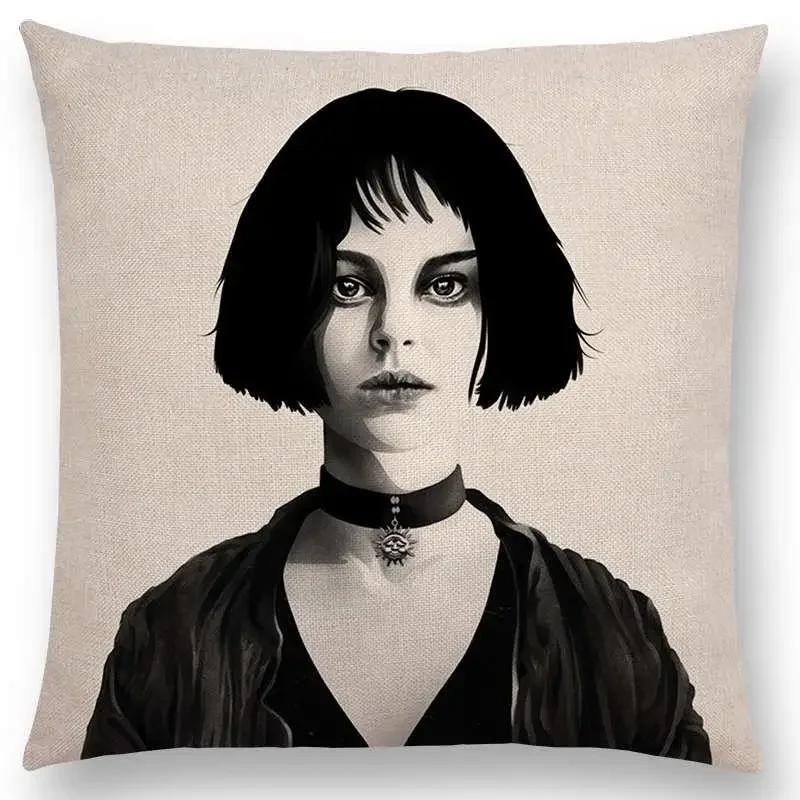 New Black White Style Wonder GirlSofa Pillow Case Elegant Lady Miracle Beauty Portrait Noble Mind Gorgeous Ideas Cushion Cover