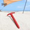 Tent Pegs Set 10Pcs Plastic Screw-in Stake, Heavy Duty T-shaped Canopy Peg, Stakes Windproof Spiral Ground Stake for Outdoor Camping Hiking Garden