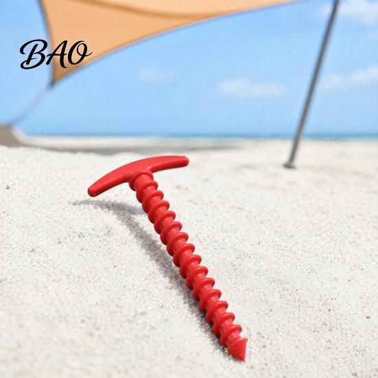 Tent Pegs Set 10Pcs Plastic Screw-in Stake, Heavy Duty T-shaped Canopy Peg, Stakes Windproof Spiral Ground Stake for Outdoor Camping Hiking Garden