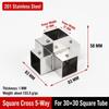 20mm 30mm Square Tube Connector Two/Three/Four/Five-Way Right Angle Tube Coupling Connector Heavy Duty Quick Connect