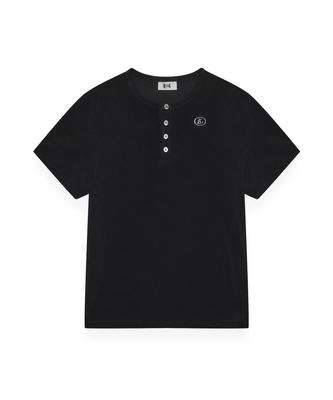 R-4 R-0072 / Terry Short Henley(Black)