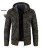 Men's 2021 Camouflage Plus Size Velvet Sweater Cardigan Slim Fit Hooded Jacket