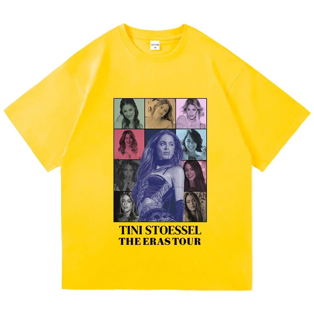 Tini Stoessel Tini De Papel Koszulka Koszulka dla Fanów Merch Unisex Koszulka z Napisem Czysta Bawełna Oddychająca i Wygodna Estetyczna Koszulka