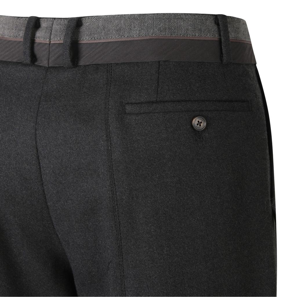 RECODE Raw Edged Tape Detail Wool Pants_Rkpaw23609Gyx