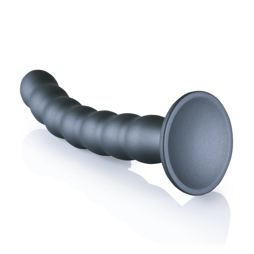 Ouch! - Silicone G-Spot Dildo with Beads - 20.5 Cm