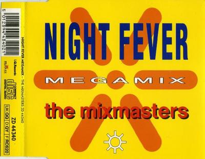 CD MIXMASTERS - Night Fever Megamix ZD44340 I.Q. Skivor 1991 UK Rap & Hip-Hop/R&B Begagnade