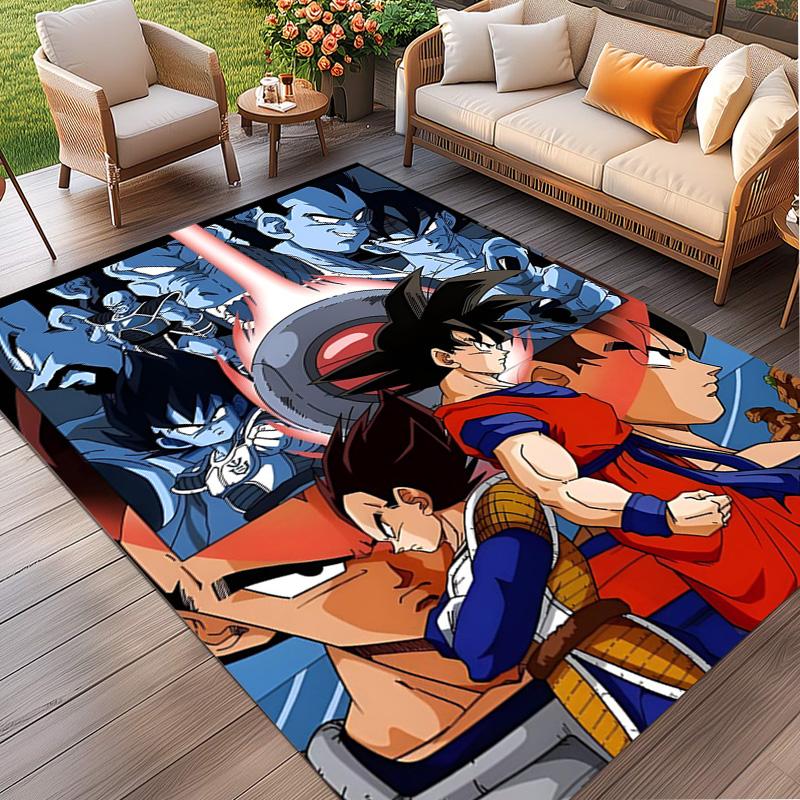 DRAGON BALL Print Rug, Washable Floor Carpet, For Entryway Dorm Laundry Room Office Study, Home Decor Birthday Christmas Gift