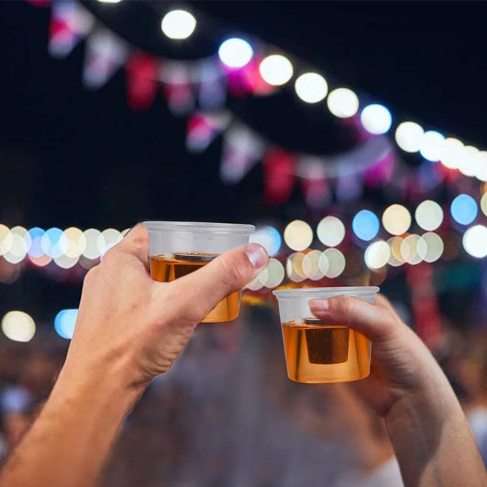Disposable Bomber Cups Jager Bomber Shot Glasses plastic Shot Cups Perfect for Wedding,Thanksgiving Halloween Christmas Party