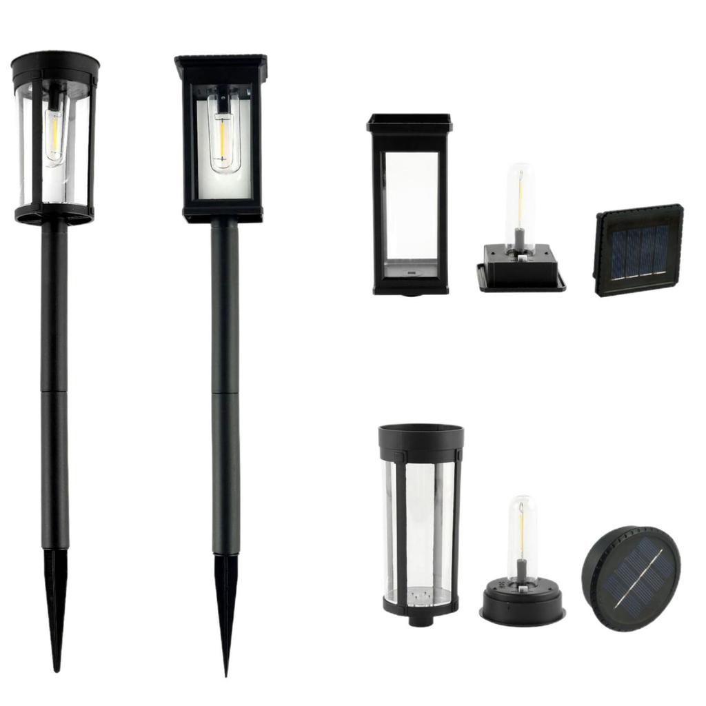 Automatic Solar Garden Lights: Cross-border Outdoor Landscape Lighting with Tungsten Filament for Lawn and Ground Insertion.