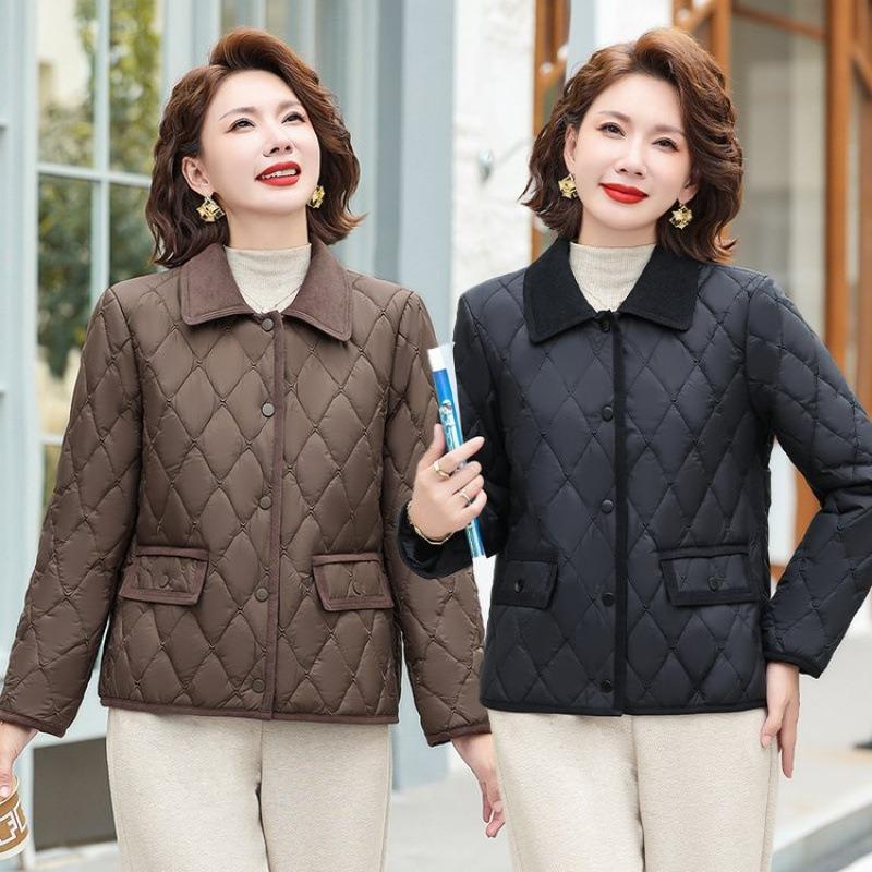 Autumn and winter padded jacket, light small padded jacket, padded jacket, women's autumn and winter clothing, large size padded jacket
