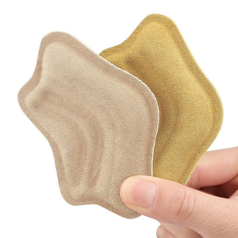 Soft Rebound Leather Heel Stickers for Anti-Wear, Anti-Slip, and Size Adjustment in High Heels and Sneakers