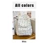 Japanese Style Floral Lightweight Travel Backpack - Large Capacity, Minimalist Print for Students
