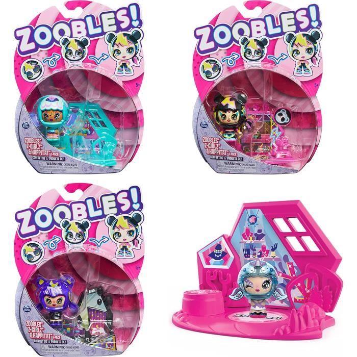 ZOOBLES JOUET - PACK DE 1 Z-GIRLZ - 6061365 - Boules Magiques Et Colorées Transformables En Animaux Fantastiques - Modèle Aléatoire