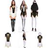 Eye-catching Naughty Nun Costume High Quality Black Fancy Dress For Women's Cosplay And Halloween