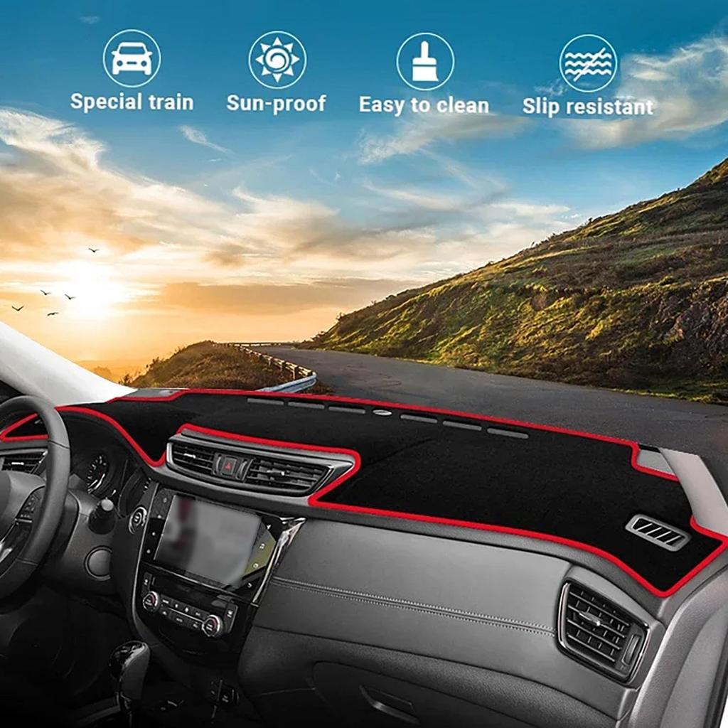 Compatible for Kia Soul III 2019-2025 LHD,Dash Cover,Non-Slip Dash Cover Mat,Black Dash Board Covers,Car Interior Accessories