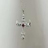 Personalized Retro Gothic Flame Cross Necklace - Exaggerated Style Pendant