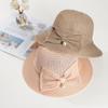 Bucket hat face protection summer big brim thin straw hat breathable sun hat sun hat basin hat big brim