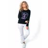 Women Autumn Tops Women's Facial Lines Print Causal Long Sleeve T-shirt Top Blouse
