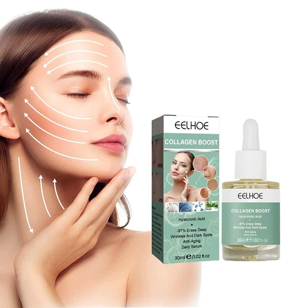 

30 мл Коллаген Boost Антивозрастная сыворотка Против морщин Fade Тонкие линии Увлажнение Укрепляющая сыворотка для ухода за кожей лица