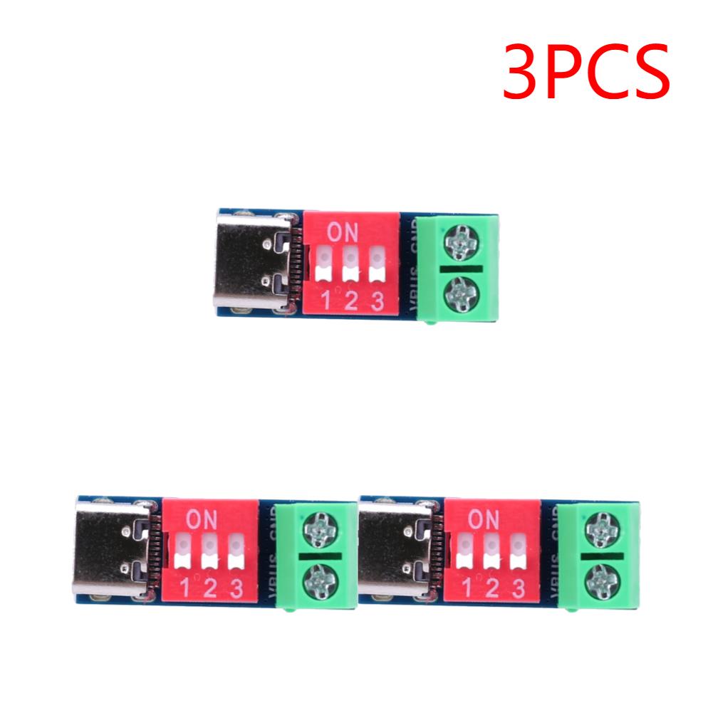 PD Fast Charging Test Board 5-20V Adjustable Charging Test Module High Speed USB Type-C Voltage Connetor Power Supply Accesories