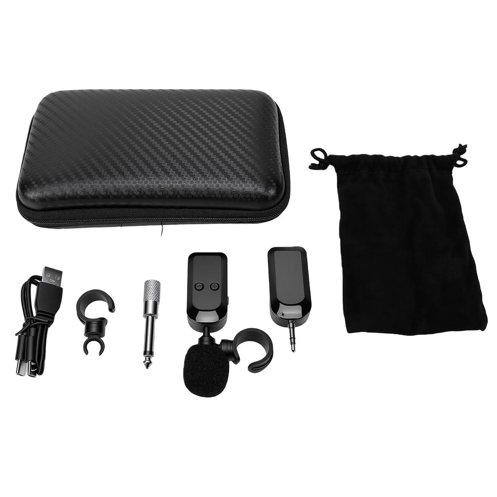 Wireless Harmonica Microphone Anti Interference Noise Reduction Ring Pickup Mic for Stage Performance