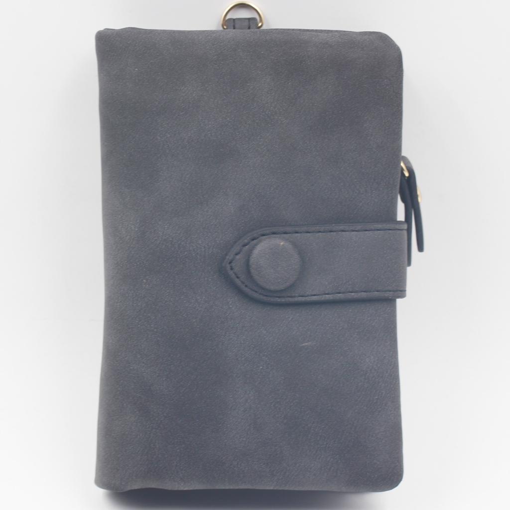 Vintage Zipper Handbag Multi Functional Handheld Leather Wallet