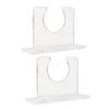 2pcs Baseball Bat Holder for Vertical Display Sturdy Acrylic Bat Hanger Baseball Bat Wall Mount