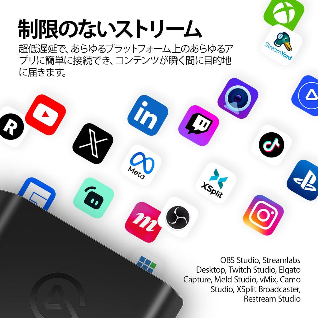 Elgato 4K X Capture up to 4K144 with latency on Xbox Series Nintendo Switch and Supports HDMI and USB Gen 2 for streaming and Compatible with –