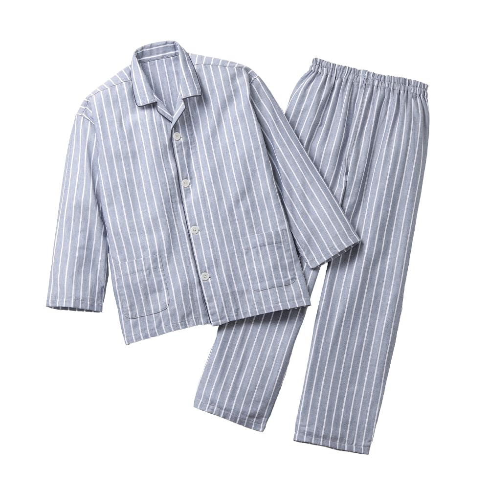 

Beisia Stretch Plus Cotton Navy Size S Men s Pajamas, Loungewear, 100% Fabric, Stripes, Summer, Autumn, Winter, Spring,