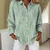 2025 TEMU 3D Print Women's Autumn Shirt - Trendy European & American Style