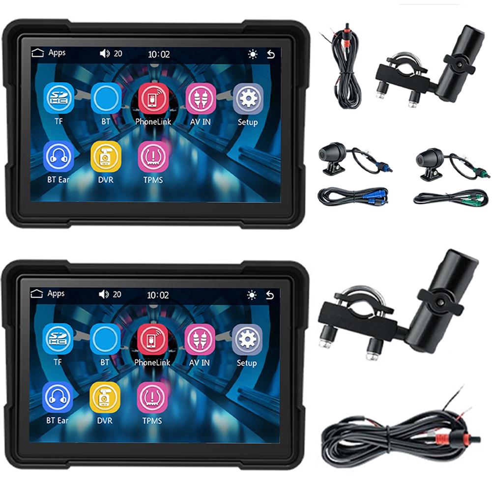 5 Zoll kabelloses Carplay Android Auto, tragbares GPS-Navi, WiFi BT 5.0, Loops-Aufnahme, Anzeigebildschirm, IPS-Touchscreen mit Dashcam