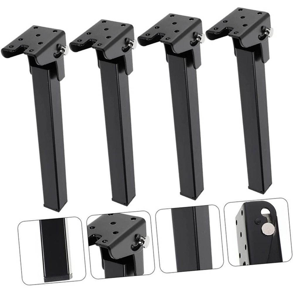 DIY Collapsible Table Legs Feet Metal Bed Sofa Support Legs  for Couch Cabinet Nightstands Wardrobe