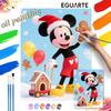 Christmas Mickey Digital Oil Painting Art Kit Handmade Diy Home Decorations
