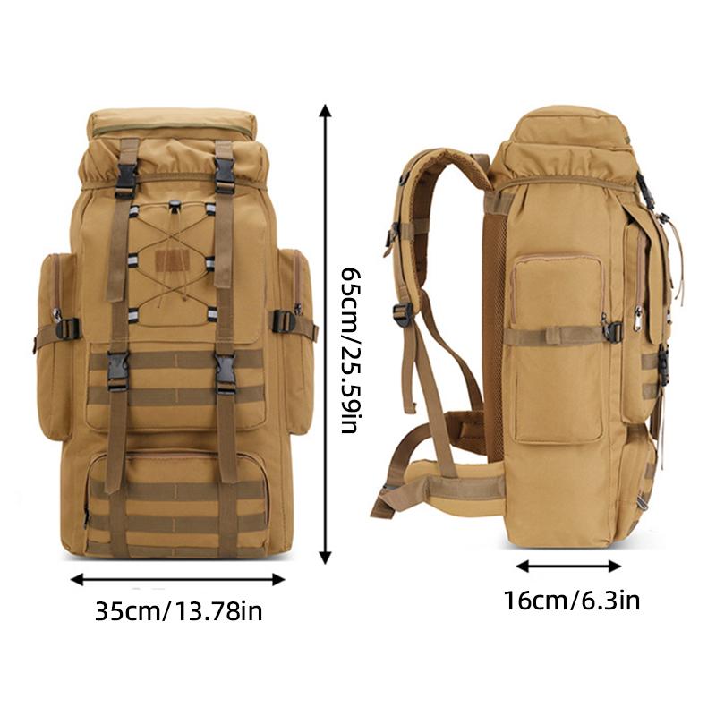 Large Camping Backpack Travel Luggage Bag 80L Men Hiking Climbing Mountaineering Shoulder Pack Molle Outdoor Rucksack
