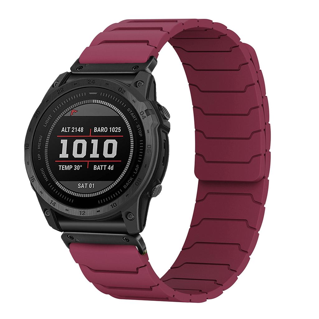 22/26mm Two tone magnetic strap for Garmin Fenix 8 7 7X PRO 6X 3 3hr 6x PRO silicone band for garmin watch smartwatch bracelet