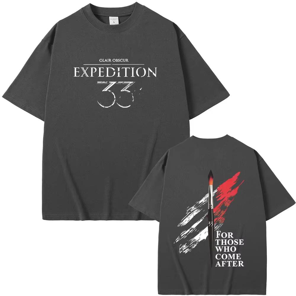 Hot Sale Game Clair Obscur Expedition 33 for Those Who Come After Merch Tshirt 2026 Summer Men Women Casual Short Sleeve Top