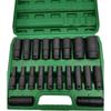 Lingxi 10-Piece Extended Hex Socket Set for Electric Impact Wrench (8-24mm)