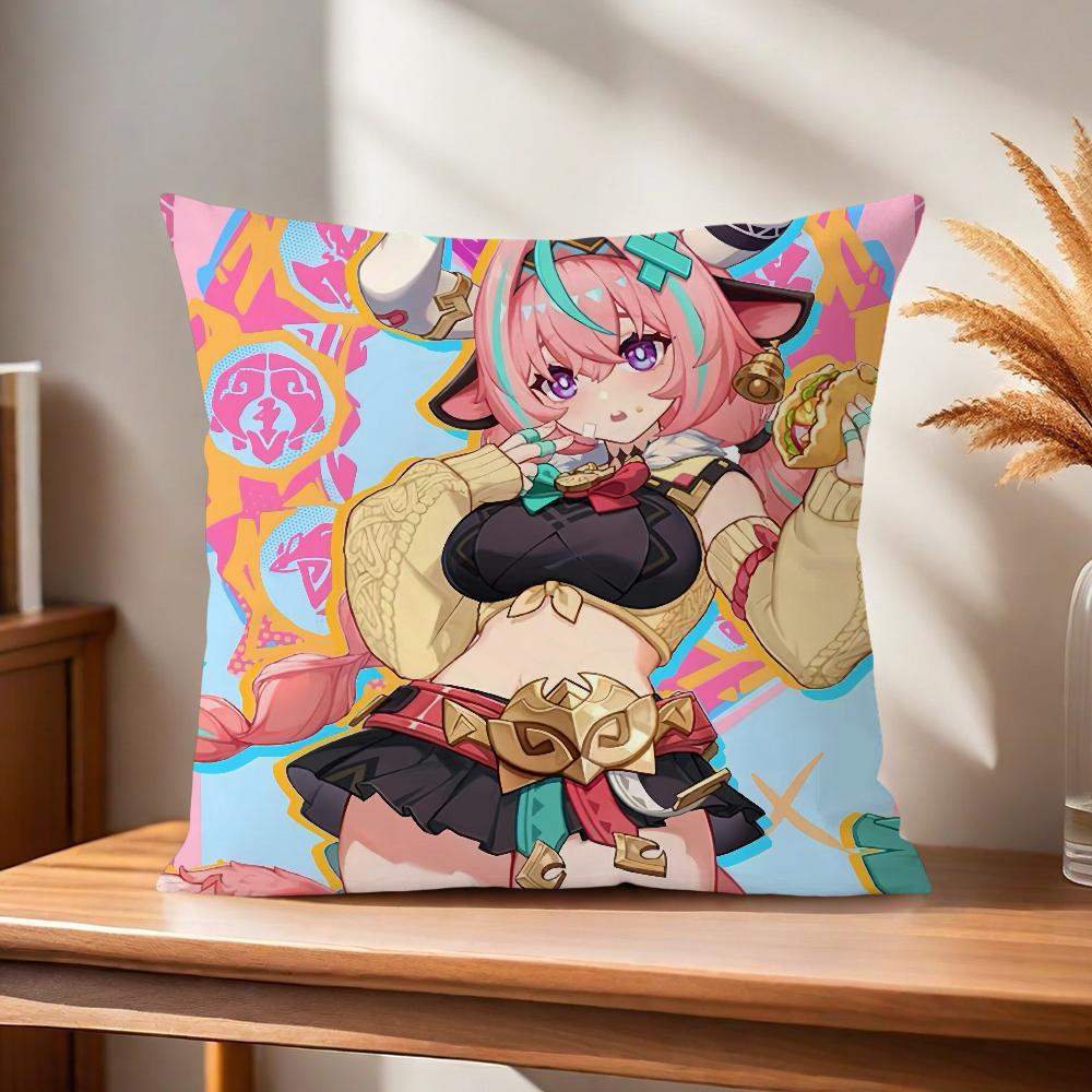 Genshin Bequemes weiches Kissen Impact Spiel Hülle varesa für Sofa Wohnzimmer Homeoffice Dekor und Kunst neue Schutzhüllen