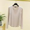 Novidade Primavera e Outono 2026 Pijama Feminino Peça Única Modal Gola Redonda Grande Manga Longa Camiseta Top Estilo Fino com Roupa para Casa