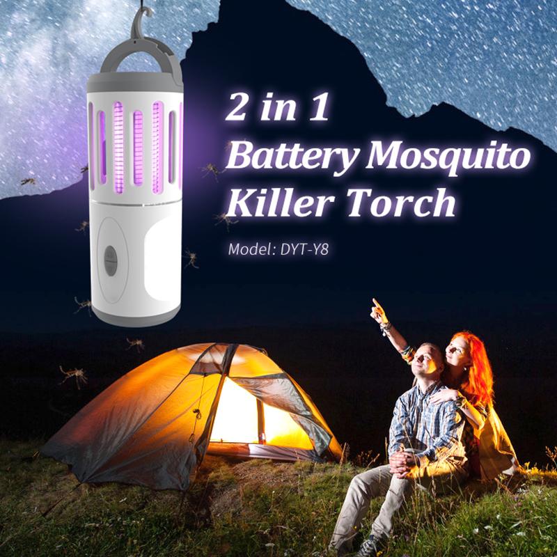 2000-Lumen LED Camping Lantern with Bug Zapper Indoor/Outdoor Insect Pest Killer Kitchen Insect Trap Lamps